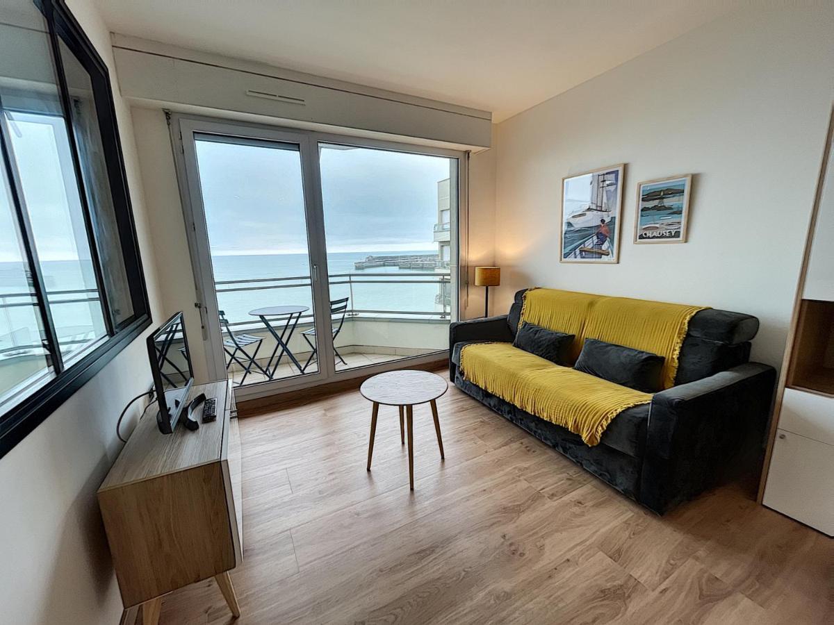 Charmant T2 En Front De Mer, 4 Pers., Ascenseur, Garage, Wi-Fi - Fr-1-361-383 Granville Exterior foto